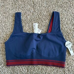 NWT Victoria's Secret - PINK Deep Blue and Red Sports Bra